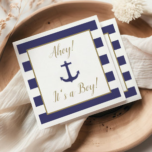 Schetteranker "Ahoy! Het is een jongen!" Baby Show Servet