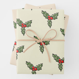 Schetterige Mistsleutel Kerstmis Inpakpapier Vel