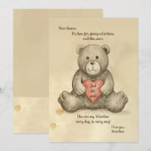 Schetterige Teddybeerkaart Kaart (Voorkant / Achterkant)