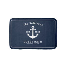 Schetvaart Gebruik Navy Blauwe Anker Monogram