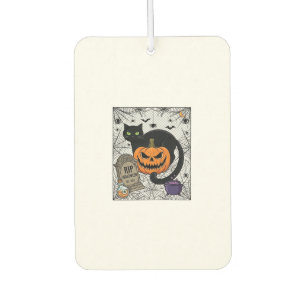 Scheur Halloween Zwarte Kat Pompoen Grafsteen Kete Luchtverfrisser