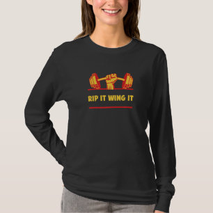 Scheur het Vleugel het Grappige Workout Humor Gym T-shirt