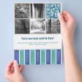 Scheur off flyer vierkante afbeeldingen (Hand)