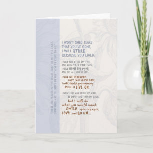 Scheuren niet dat ik weg ben kaart