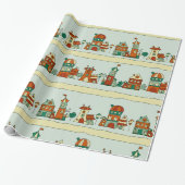 Scheve Huizen Cadeaupapier (Uitgerold)