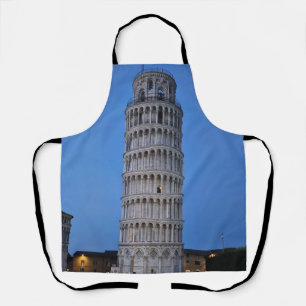 Scheve Toren bij Schemering Schort