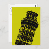 Scheve Toren van Pisa Pop Art Briefkaart (Voorkant / Achterkant)