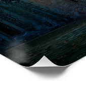 Scheve Toren van Pisa 's nachts Perfect Poster (Hoek)