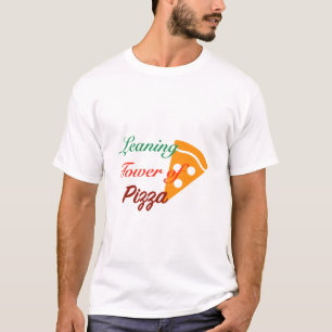 Scheve Toren van Pizza T-shirt