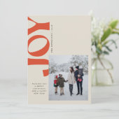 Scheve vreugde feestdagenkaart (Staand voorkant)