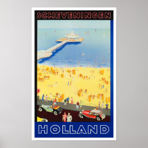 Scheveningen Holland vintage-Poster Poster