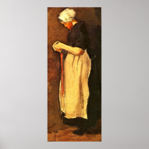 Scheveningen Woman door Vincent van Gogh Poster