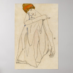 Schiele - Danser 1913 Poster
