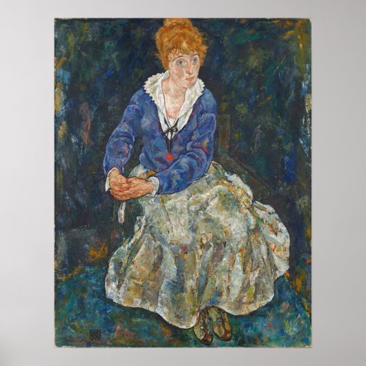 Schiele - Echtgenote Edith Poster (Voorkant)