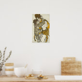 Schiele - Echtgenote met haar kleine neefje Poster (Keuken)
