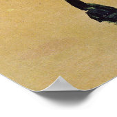 Schiele - Geel Chrysanthemum 1910 Poster (Hoek)