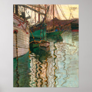 Schiele - Haven van Triëst Poster