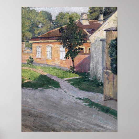 Schiele - House in Hutteldorf Poster (Voorkant)