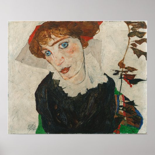 Schiele - Portret van Wally Neuzil Poster (Voorkant)