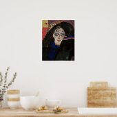 Schiele - treurende vrouw poster (Keuken)