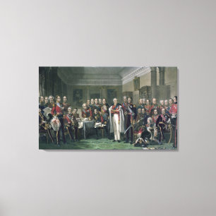 Schierehelden bij de United Services Club Canvas Afdruk