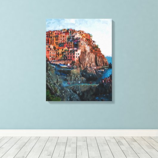 schiereiland canvas afdruk (Insitu (Houten vloer))