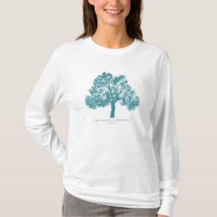 Schiereiland Dames Lange Mouw Wit T-shirt