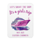 Schiet de Ship Cruise Group Girl's Pink Magneet (Verticaal)