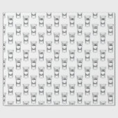 Schiet glazen op wit met tekst cadeaupapier (Vlak)