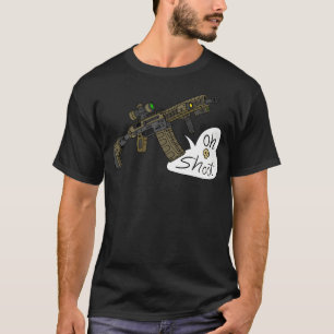 Schiet op AR15. Pistool. T-shirt