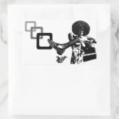 Schiet op! Graffiti van Ms.Take Rechthoekige Sticker (Tas)