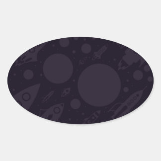Schiet op naar een nieuw jaar ovale sticker