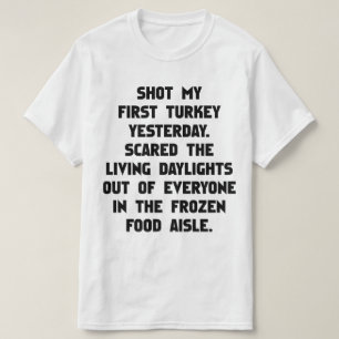 Schiet op Turkije. Grappige Fotograaf Joke T-shirt