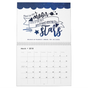 Schiet op voor de maan kalender