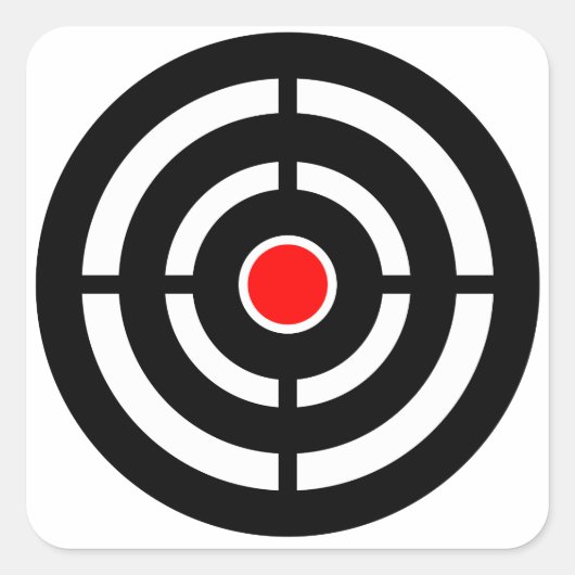 Schieten boogschieten Doel Vierkante Sticker (Voorkant)