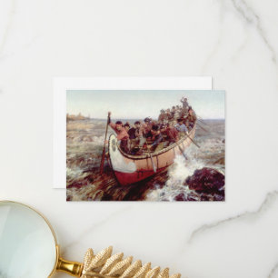 Schieten van de stroomversnellingen door Frances A Bedankkaart