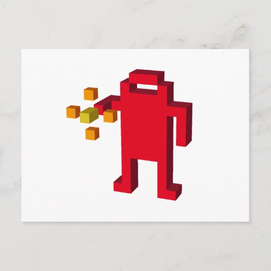 schietrobot briefkaart (Voorkant)