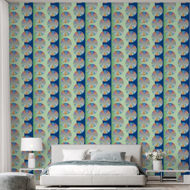 Schijf Abstract Behang (Slaapkamer)