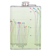 Schijf-fadediagram Flask Heupfles (Achterkant)