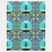 Schijf Golf Abstract mandje 5 Fleece Deken (Voorkant)