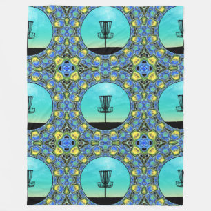 Schijf Golf Abstract mandje 5 Fleece Deken