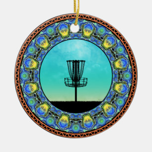 Schijf Golf Abstract mandje 5 Keramisch Ornament