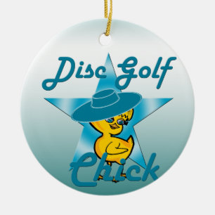 Schijf Golf Chick #7 Keramisch Ornament