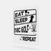 Schijf Golf Eat Sleep Herhalen Acryl Bord (Hoek)