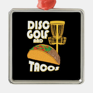 Schijf Golf en Tacos Metalen Ornament