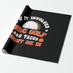Schijf Golf en Tacos tellen me in Cadeaupapier