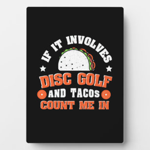 Schijf Golf en Tacos tellen me in Fotoplaat