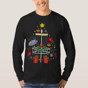 Schijf Golf Frisbee-kerstsierboom Funny Gi T-shirt