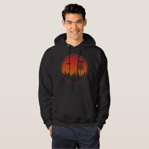  schijf Golf Frisbee Player Retro Hoodie