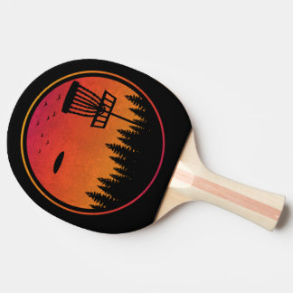  schijf Golf Frisbee Player Retro Tafeltennisbatje